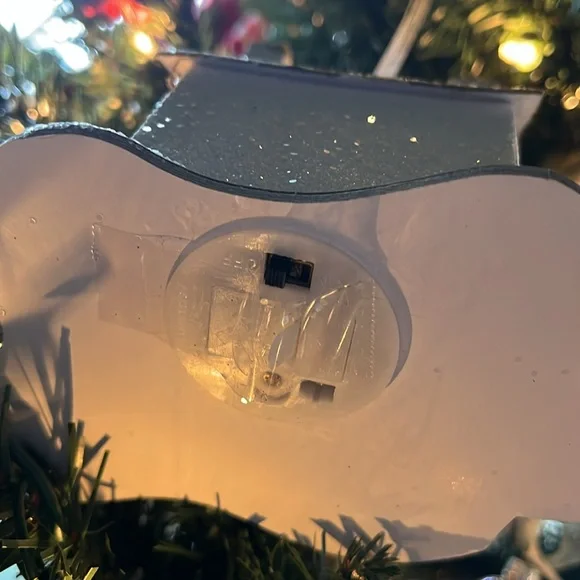 Light Up Christmas Tree Ornament Glitter House - Picture 6 of 10